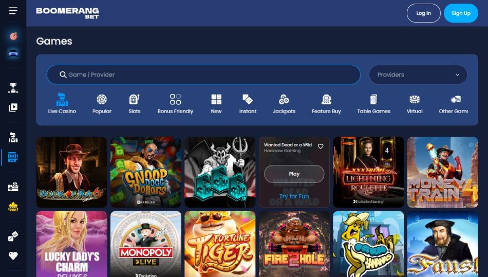 BoomerangBet screenshot