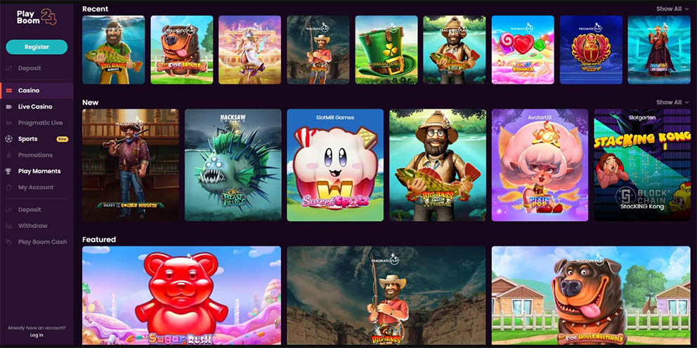 PlayBoom24 Screenshot